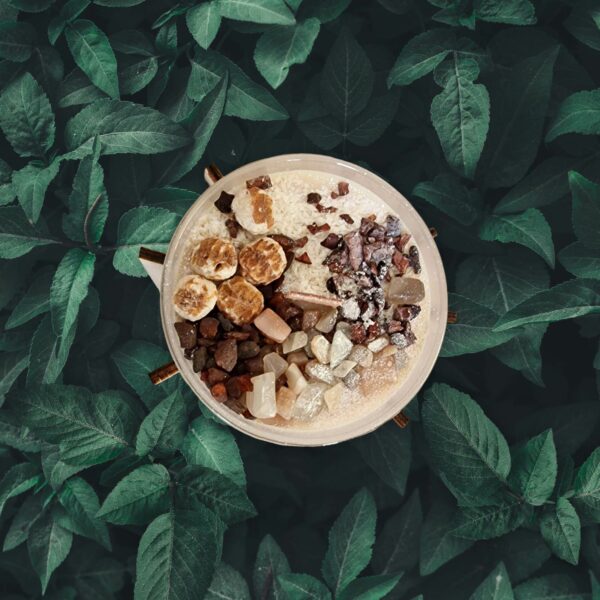 Bougie Zen Noix de Coco Ambre et Pierre de Lune – Image 2