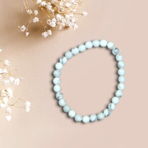 Bracelet en Howlite Blanche