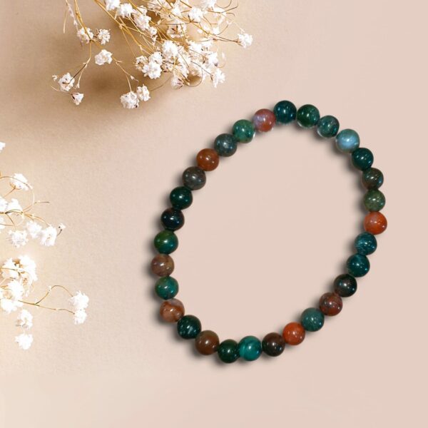 Bracelet en Jaspe Héliotrope