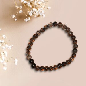 Bracelet en Cristal de Roche Fumé